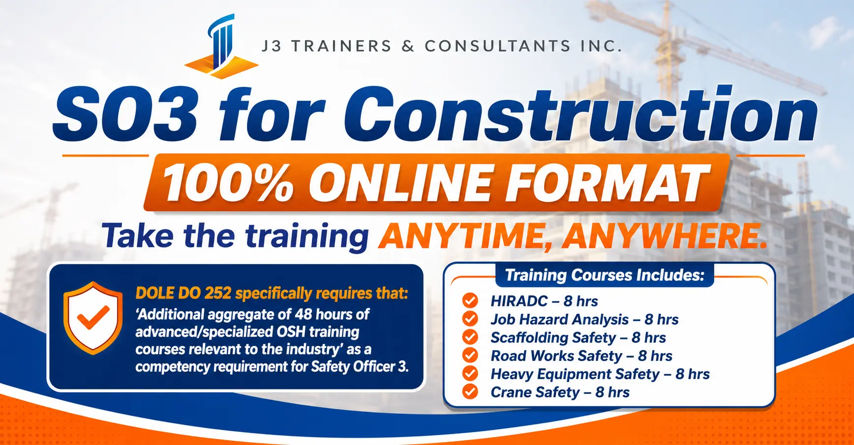 Safety Officer-3 Training Package for Construction Industry