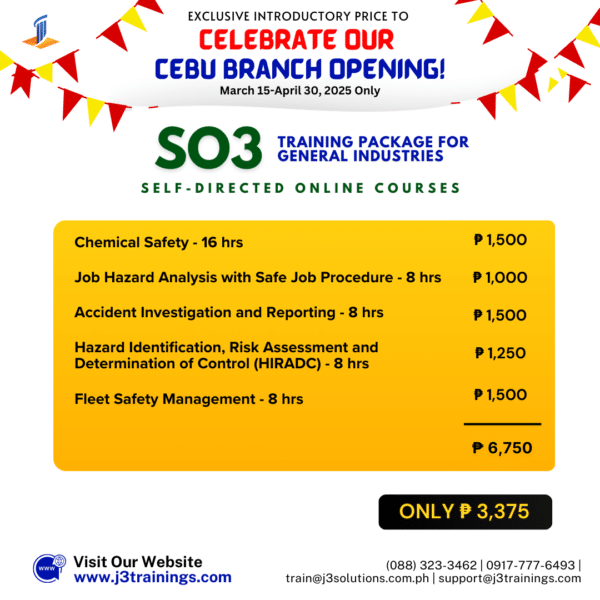 Safety Officer-3 Training Package for BOSH Graduates