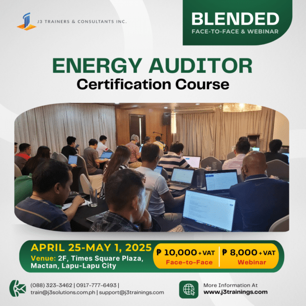 Energy Auditor Certification Course (EACC) | Webinar April 25 - May 1, 2025