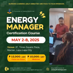 Energy Manager Certification Course (EMCC) | Face to Face May 2-8, 2025