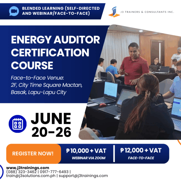 Energy Auditor Certification Course (EMCC) | Webinar June 20-26, 2025
