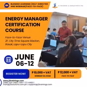 Energy Manager Certification Course (EMCC) | Face to Face July 11-17, 2025