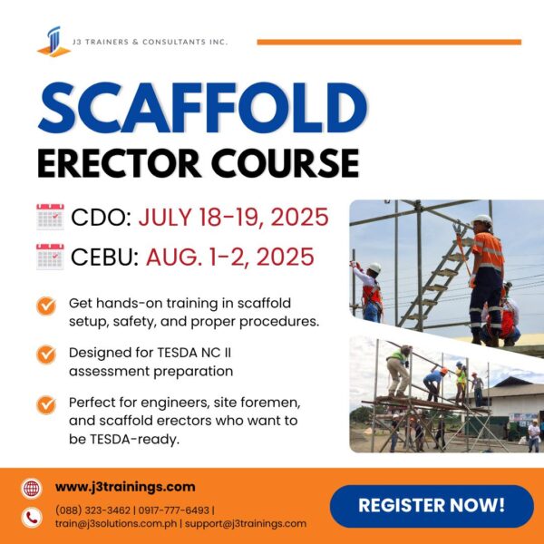 Scaffolding Erector Course (July 18-19, 2025 | CDO)
