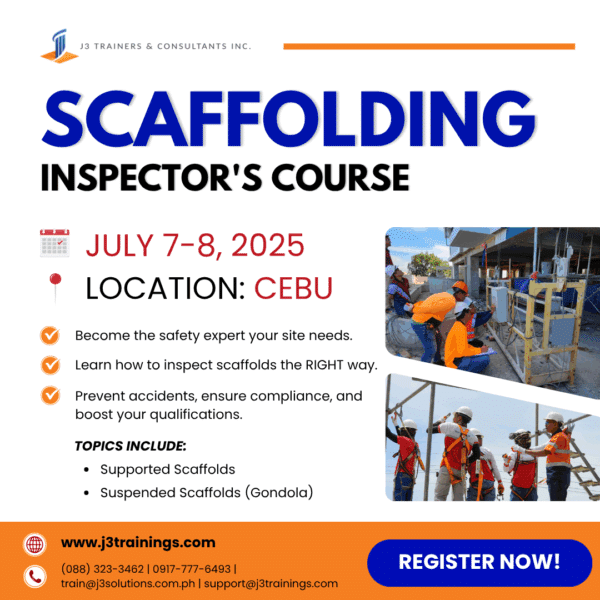 Scaffolding Inspector's Course (July 7-8, 2025 | Webinar)