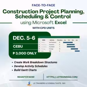 Construction Project Planning, Scheduling & Control (F2F | Dec 5-6)