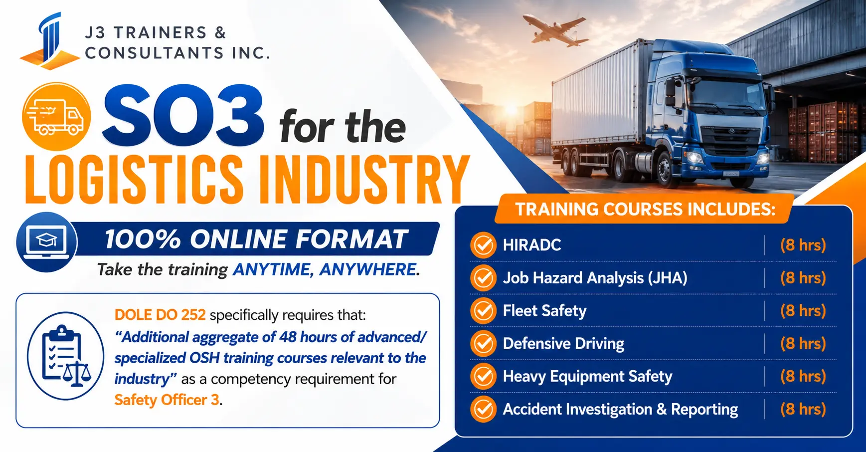Safety Officer-3 Training Package for Logistics Industry