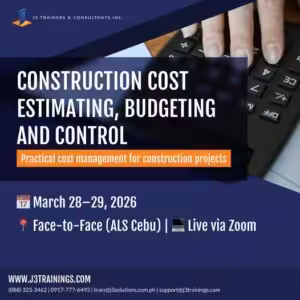 Construction Cost: Estimating, Budgeting and Control (Webinar | Mar 28-29, 2026)