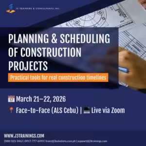 Planning and Scheduling of Construction Projects (Webinar | Mar. 22-23, 2026)