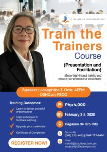 Train the Trainers Course (Face to Face | Feb. 3-5, 2026)