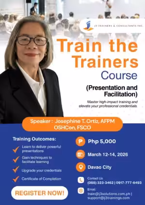 Train the Trainers Course (Face to Face | March 12-14, 2026)