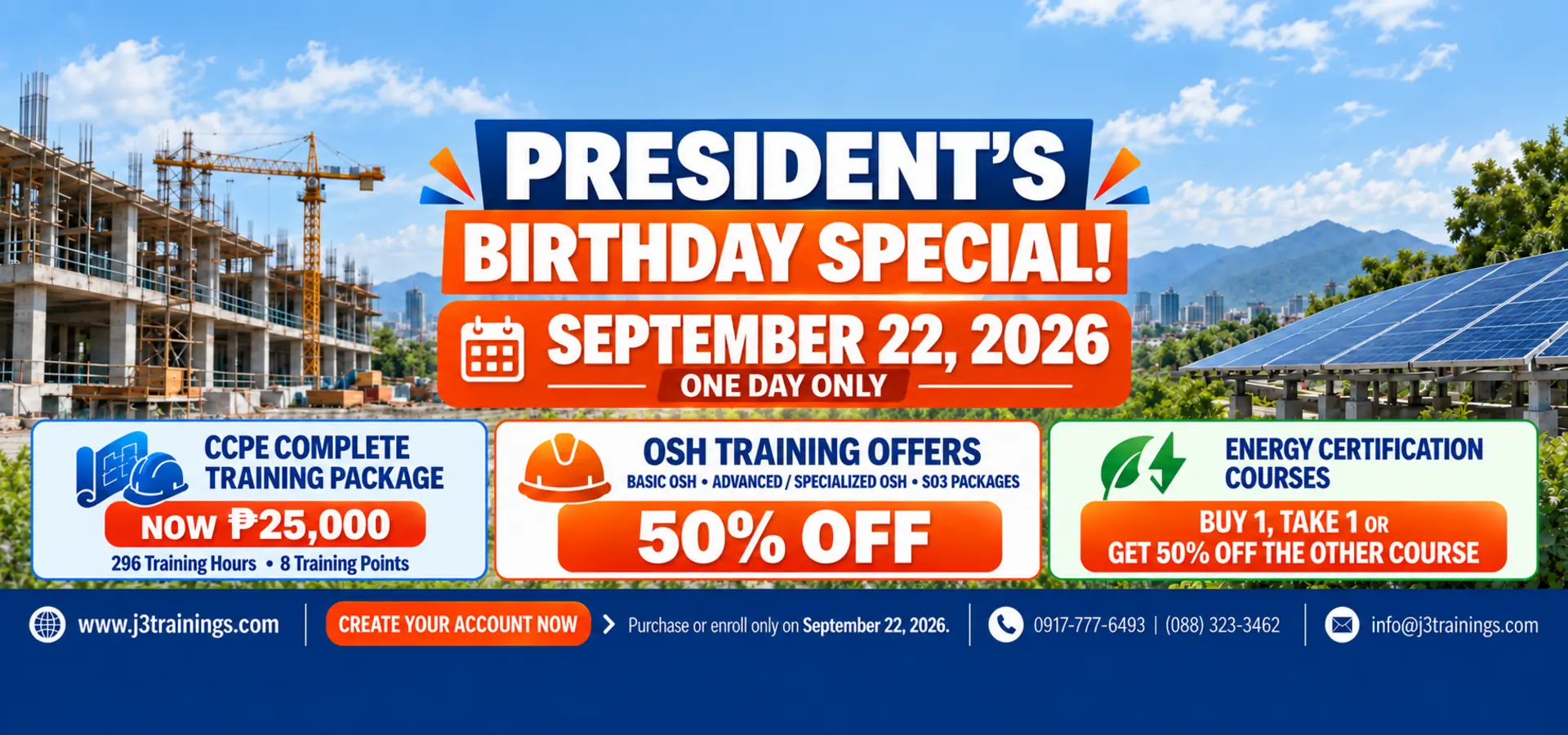 President Birthday Specials